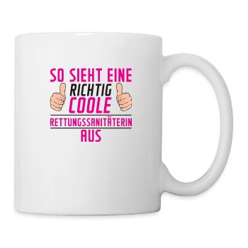 Rettungssanitäterin | | Sanitäter | Spruch - Tasse - Weiß - Rechts