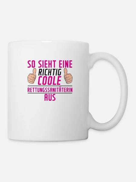 Rettungssanitäterin | | Sanitäter | Spruch - Tasse - Weiß