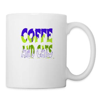 cat face hoodies and sweatshirts humor gift idea - Mug - white - Right