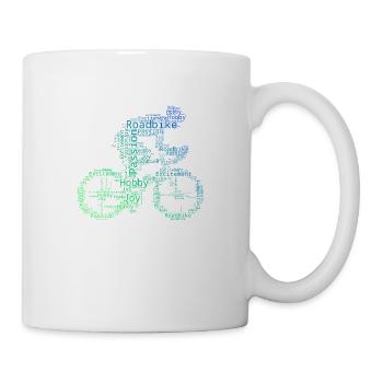 Vélo de route Vélo de route Cyclisme de route Cycliste de route - Mug blanc - blanc - Droite