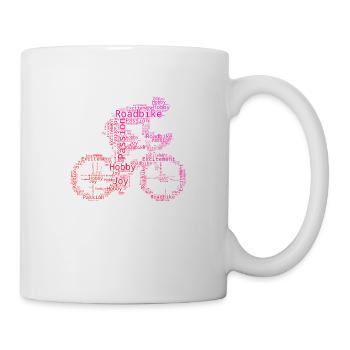 Damen Road Bike Rennradfahrer Roadbike Herren - Tasse - Weiß - Rechts