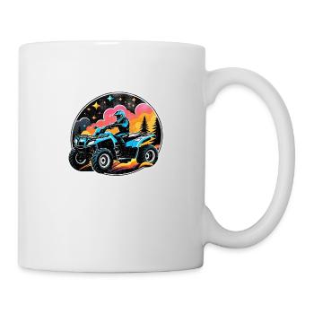 quad et tout terrain - Mug blanc - blanc - Droite