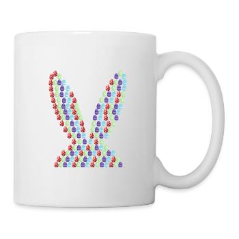 Ostern | Osterhase | Ostereier | Bild in Bild - Tasse - Weiß - Rechts