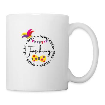 Feiern | Party | Helau| Lustig | Fasching - Tasse - Weiß - Rechts