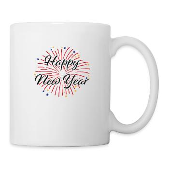 Happy New Year - Tasse - Weiß - Rechts