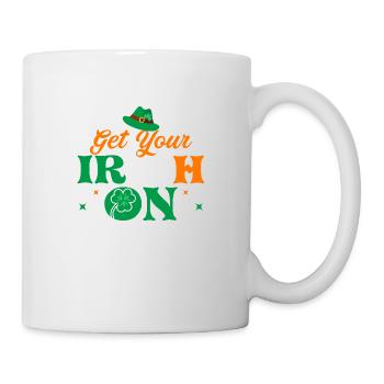 Mettez votre irlandais sur - Mug blanc - blanc - Droite