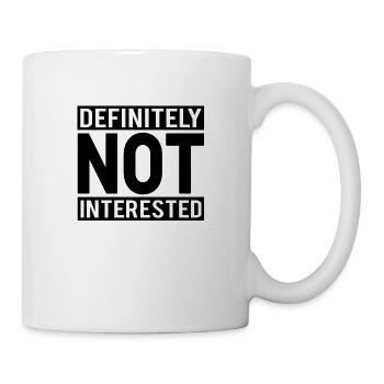 Not Interested Black - Mug - white - Right