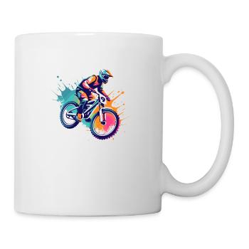 Conception de VTT - Mug blanc - blanc - Droite