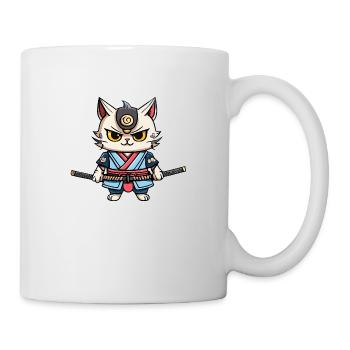 Samurai Cat #38 - Mug - white - Right