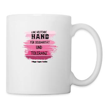 Pflege Gegen Rechts - Tasse - Weiß - Rechts