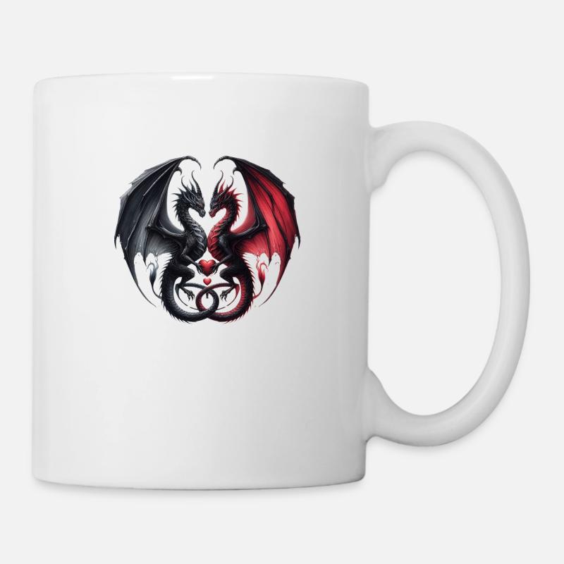 Drachen - Tasse - Weiß