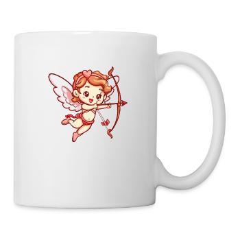 Ange de la Saint-Valentin en amour Cupidon - Mug blanc - blanc - Droite
