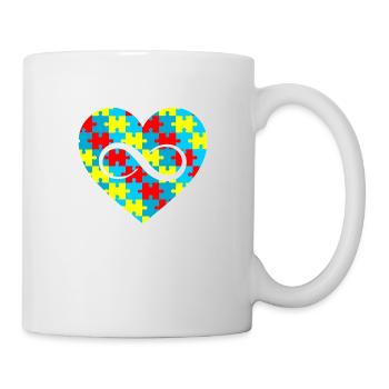 Autisme Infini Amour Pour Enfant Autiste Mignon Autisme - Mug blanc - blanc - Droite