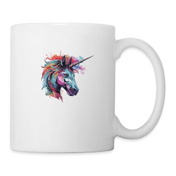 Unicorn Head Portrait - Mug - white - Right