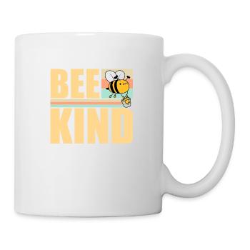 Be Kind Cute Honey Kindness Bee Love Inspirational - Mug - white - Right