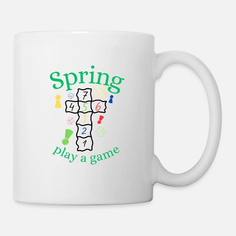 Frühling | Spring | Spiel | Spaß | Unterhaltung - Tasse - Weiß