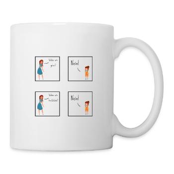 Nein | Kind | Lustig | Toddler | Kindheit - Tasse - Weiß - Rechts