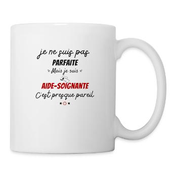 Not perfect caregiver gift caregiver - Mug - white - Right