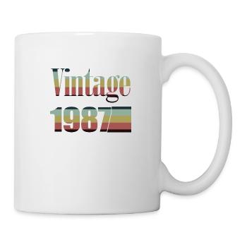 1987 anniversaire 1987 né en 1987 anniversaire - Mug blanc - blanc - Droite