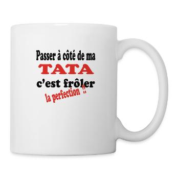 Mein TATA ist Perfektion!! - Tasse - Weiß - Rechts