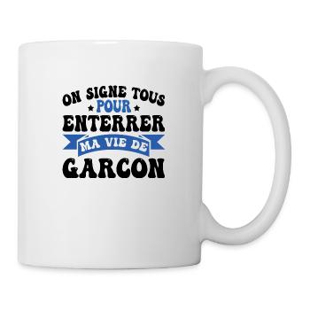 Junggesellenabschied Humorvolles Geschenk - Tasse - Weiß - Rechts