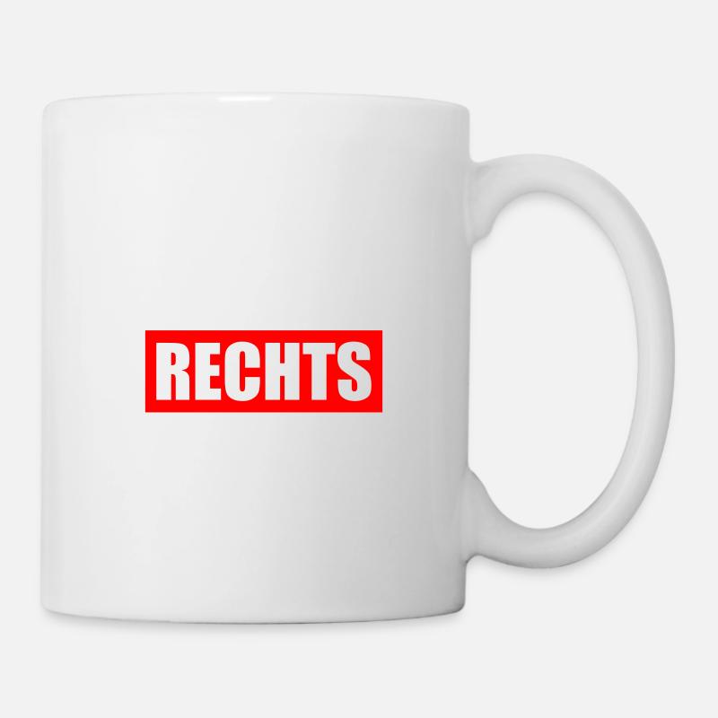 Gemeinsam gegen rechts - Tasse - Weiß