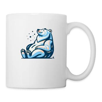Ours de glace cool - Mug blanc - blanc - Droite
