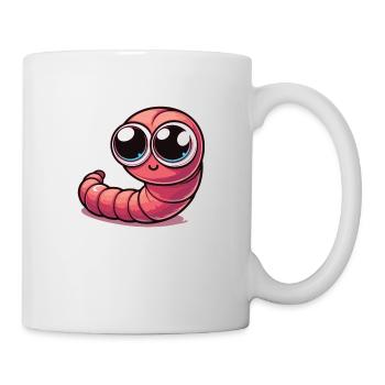 Kleiner Wurm - Tasse - Weiß - Rechts