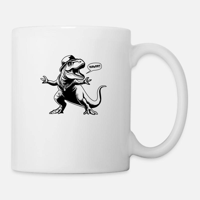 Funny Dino Inso - Mug - white