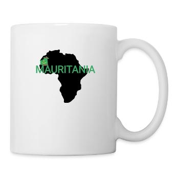 Afrika Umriss Mauretanien - Tasse - Weiß - Rechts
