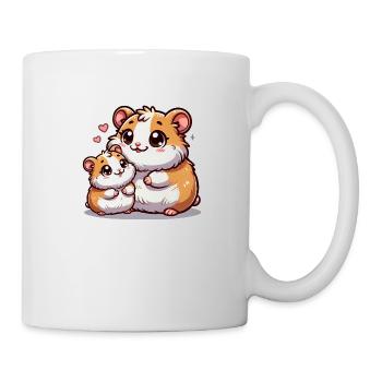 Loving Hamster Parent with Child - Mug - white - Right