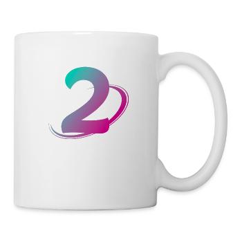 Numéro 2 multicolore - Mug blanc - blanc - Droite