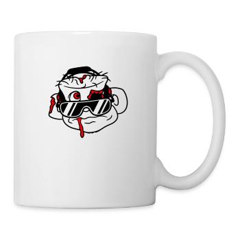 Sad DJ Zombie Horror Halloween Party Head - Mug - white - Right