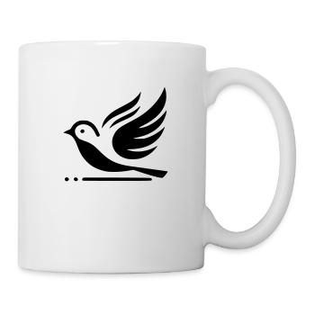 Taube - Tasse - Weiß - Rechts