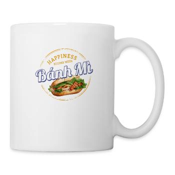 Banh Mi Street Food Baguette Rétro Vietnam Souvenir - Mug blanc - blanc - Droite