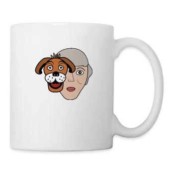 Dame Chien - Mug blanc - blanc - Droite