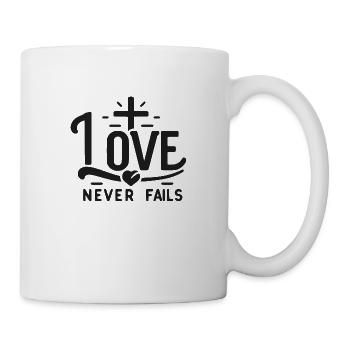 Love Never Fails - Mug - white - Right