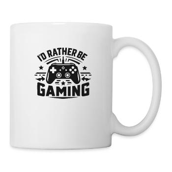Ich würde lieber spielen - Tasse - Weiß - Rechts