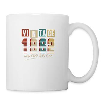 Jahrgang 1962: Limitierte Auflage - 63. Jubiläum. - Tasse - Weiß - Rechts