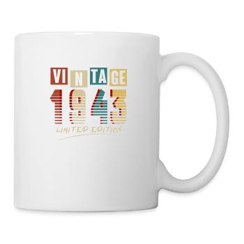 Vintage 1943 : Edition Limitée - 82e anniversaire. - Mug blanc - blanc - Droite