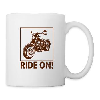 Motorrad Motocross Bike Racing Motorsport - Tasse - Weiß - Rechts