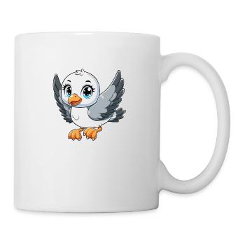 Baby-Möwe - Tasse - Weiß - Rechts