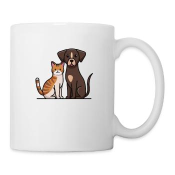 Freunde für immer - Tasse - Weiß - Rechts