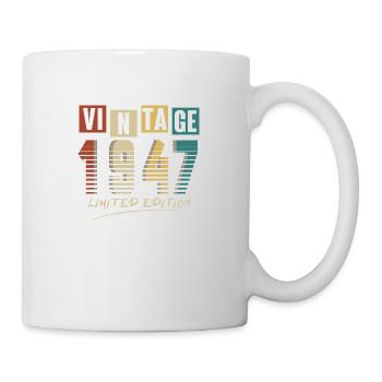 1947 Vintage 1947 Born in 1947 Birthday. Year 2 - Mug - white - Right