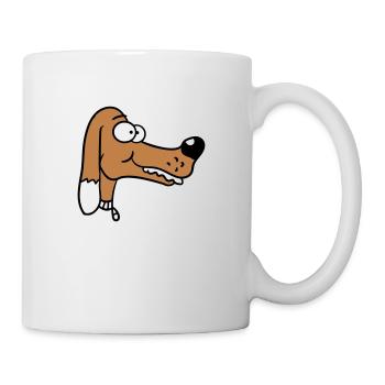 Visage de chien Petit Tête d’animal de compagnie Mignon - Mug blanc - blanc - Droite