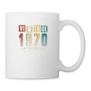 1970 Vintage 1970 né en 1970 anniversaire. Année 2 - Mug blanc - blanc - Droite