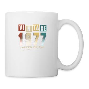 1977 Jahrgang 1977 Jahrgang 1977 Geburtstag. Jahr 2 - Tasse - Weiß - Rechts