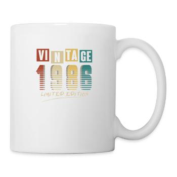 1986 Jahrgang 1986 Jahrgang 1986 Geburtstag. Jahr 2 - Tasse - Weiß - Rechts