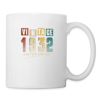 1932 Jahrgang 1932 geboren 1932 Geburtstag. Jahr 2 - Tasse - Weiß - Rechts