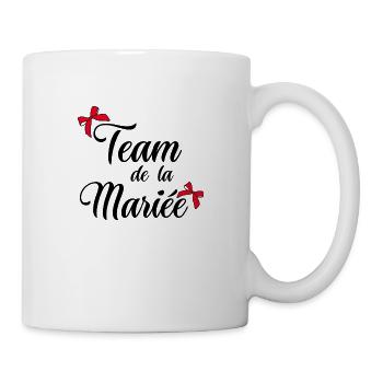 Team-Schleife der Braut - Tasse - Weiß - Rechts